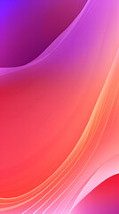 Digital orange and purple fantasy curve abstract graphic poster background