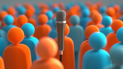 Guest Speaker Welcoming Audience with Expertise Microphone Introduction