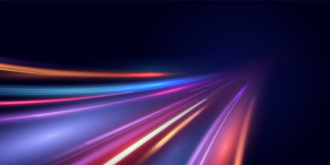 This is a modern abstract high-speed motion effect png. It is also a futuristic dynamic motion technology. It can be used as a banner or poster design background idea. Fast speed lines.