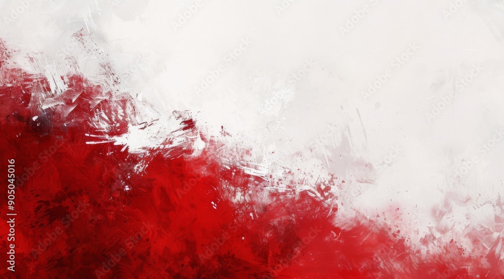 Aufkleber a dynamic and eyecatching abstract texture background featuring bold red and white colors