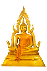 Buddha image on white background isolated on transparent background PNG file