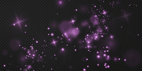 Christmas background. Powder PNG. Magic shining dust. Fine, shiny dust pink bokeh particles fall off slightly. Fantastic shimmer effect.   © Виктория Проскурина