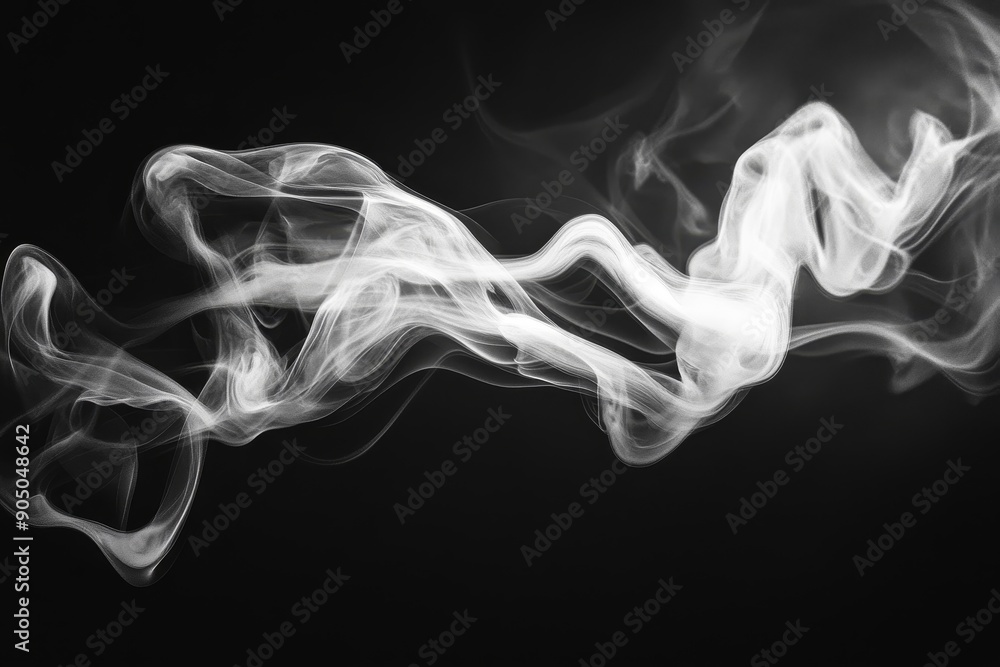 Leinwandbilder white abstract background with smoke fog white abstract design light motion effect mist isolated tra