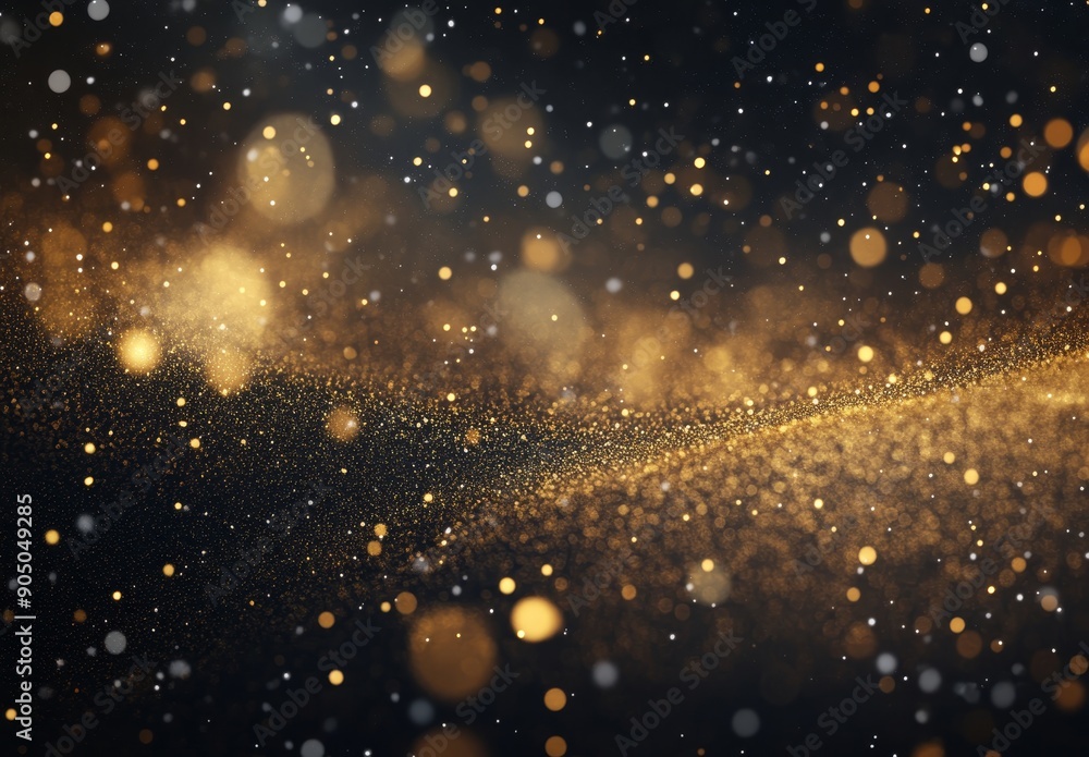 Poster it is sparkling with glittering tails that spread out light magic confetti, forming a comet wave tha