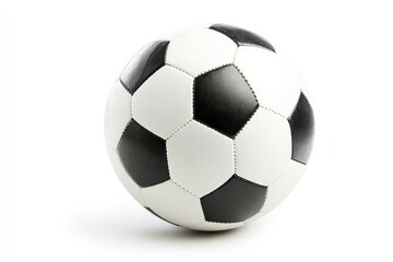 Fototapeta premium Soccer ball, Football, isolated on white background, full depth of field , ai