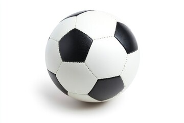 Fototapeta premium Soccer ball, Football, isolated on white background, full depth of field , ai