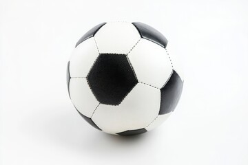 Fototapeta premium Soccer ball, Football, isolated on white background, full depth of field , ai