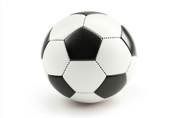 Fototapeta premium Soccer ball, Football, isolated on white background, full depth of field , ai