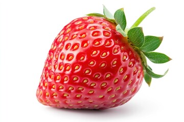 strawberry isolated on white background, clipping path, full depth of field, ai