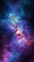 Fototapeta premium Digital colorful starry sky abstract graphic poster background