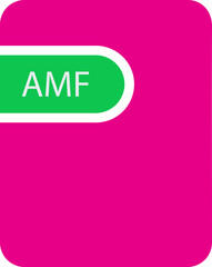 AMF icon type file type extension design  
