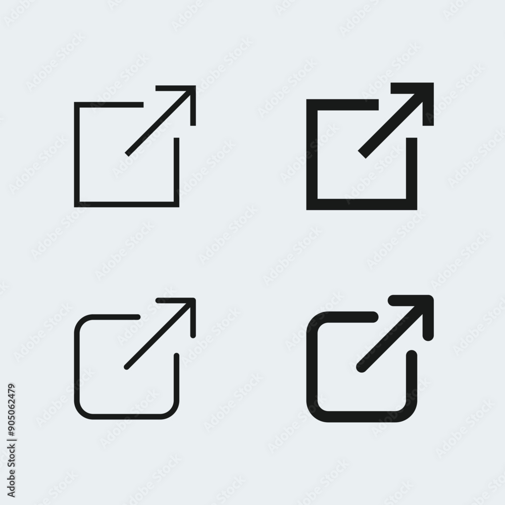 Aufkleber web arrow link or share icon vector design