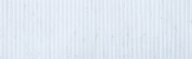 White Corrugated Metal Panel Full Frame Detail