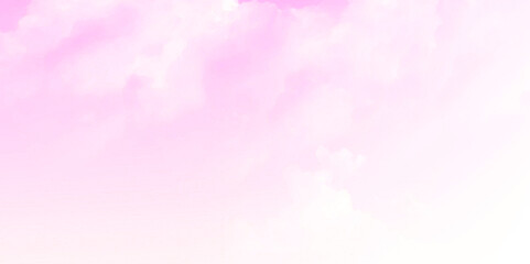 Fantasy cloudy sky ,nature abstract background. Vector illustration. Clouds and bright pink sky