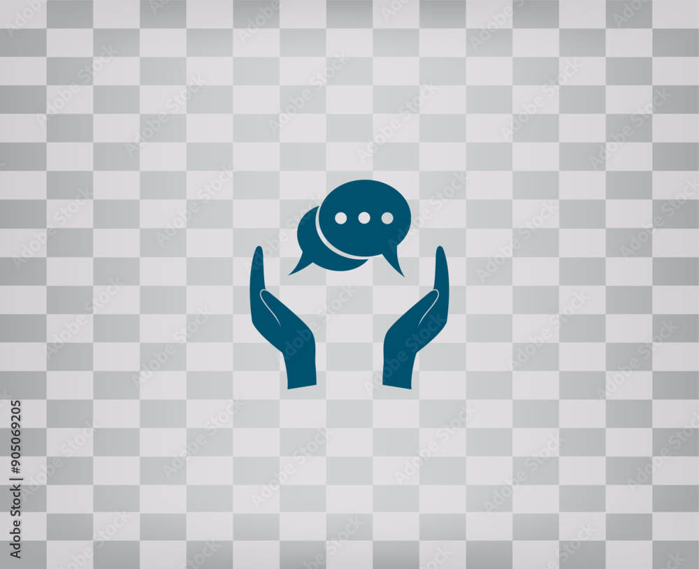 Aufkleber vector illustration on a gray background with a gradient