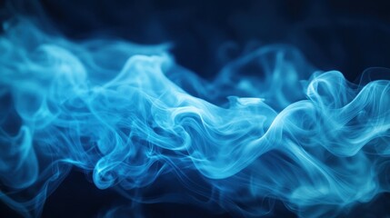 Obraz premium turquoise smoke on dark background