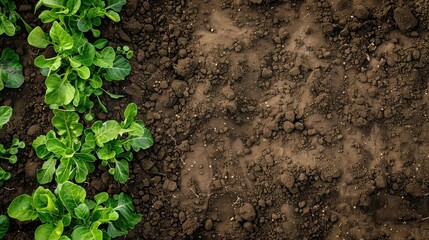 Planting and plantation chemical fertilizer with empty space