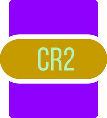 CR2 icon crisp corner with transparent center
