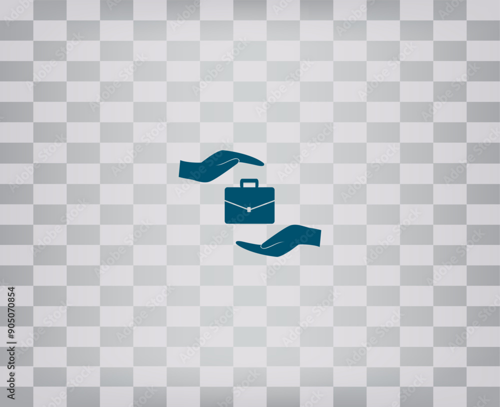 Poster vector illustration on a gray background with a gradient