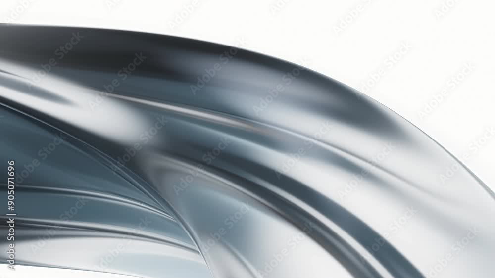 Poster flowing curve lines background, 3d rendering.