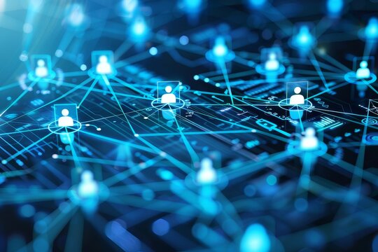 A network of individuals connected to each other, emphasizing communication and coordination, Highlight the importance of communication and coordination in a healthcare network