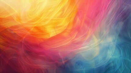 Obraz premium Conceptual artwork with colorful swirls and gradient tones, evoking dynamism and creativity