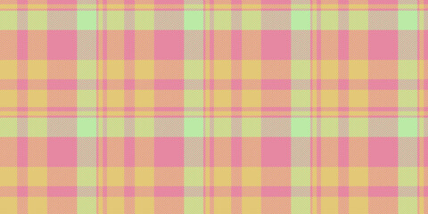 Baby texture check pattern, chinese new year textile seamless plaid. Classic tartan fabric background vector in red and amber colors.