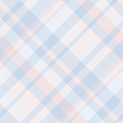 Copy space texture textile tartan, mid check vector fabric. Site seamless background plaid pattern in white and light colors.