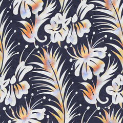 Seamless pattern with flowers.