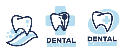 Dental Clinic Tooth Icon Design