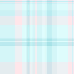 Symmetry fabric plaid textile, panjabi seamless tartan texture. Display check background pattern vector in light and white colors.