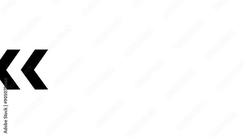 Poster left-directional black arrow loop animation. swipe left for the animation. advertising, social media