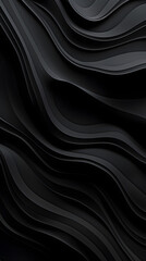 Fototapeta premium Digital black swirl corrugated curve abstract graphic poster background