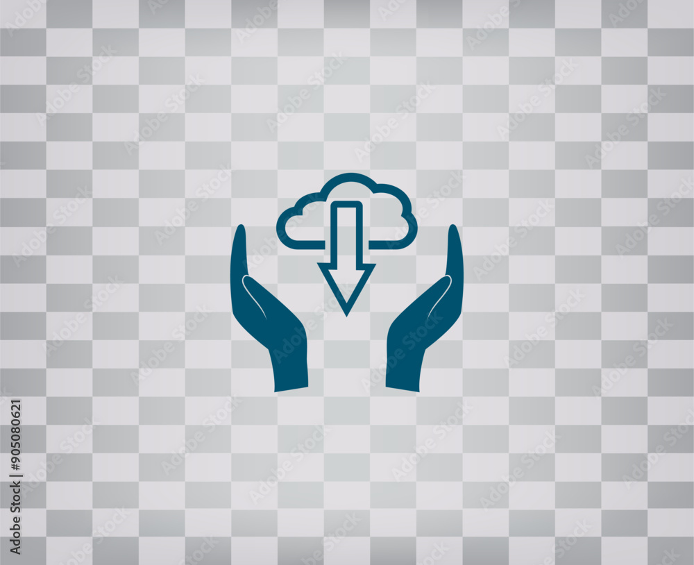 Poster vector illustration on a gray background with a gradient