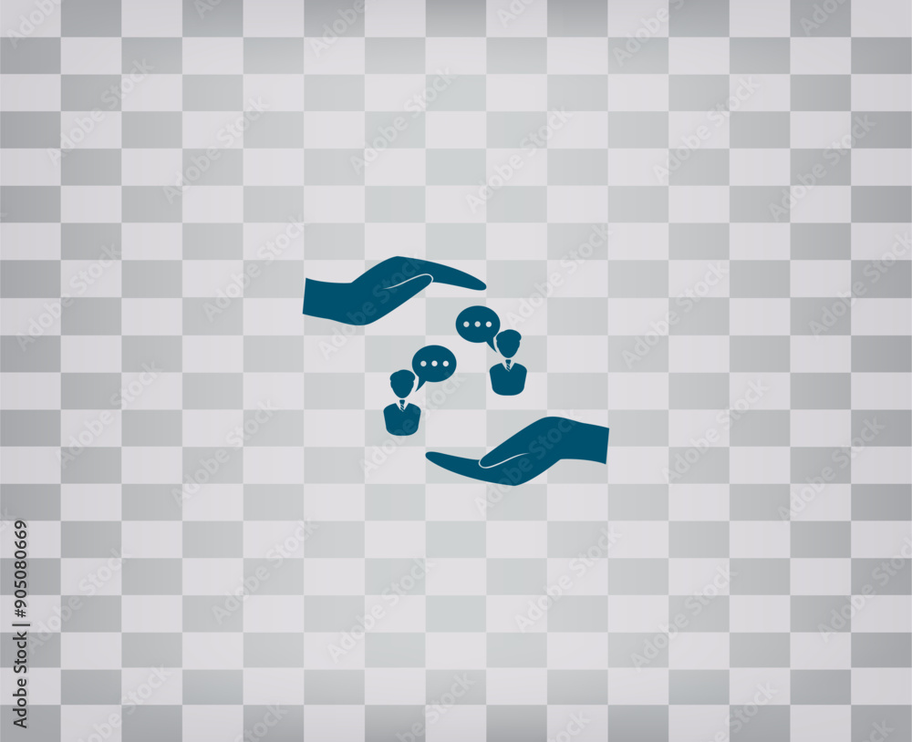 Poster vector illustration on a gray background with a gradient