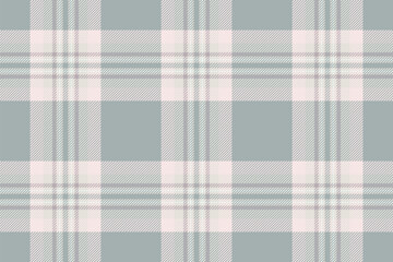 Free seamless texture background, furry plaid check vector. Customized textile pattern tartan fabric in white and grey colors.