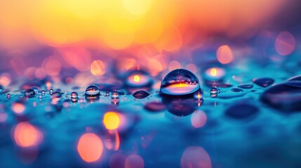 Abstract Purple water bubbles background