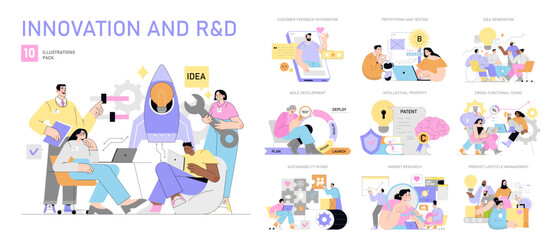 Innovation. Flat Vector Illustration