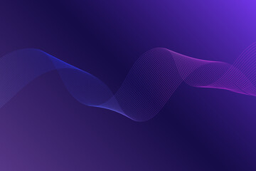 Digital technology banner purple blue background concept with technology light effec