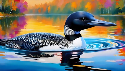 illustration of Common Loon