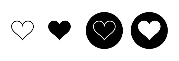 Heart icon vector isolated on white background. Heart vector icon. Like icon vector. Love