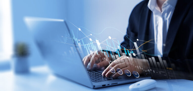 Analysis finance grow graph and market investment. Financial business plan,earnings,sale and strategy. Stock market chart, exchange financial growth diagram.