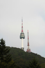 Fototapeta premium 대한민국의 명소인 남산 타워