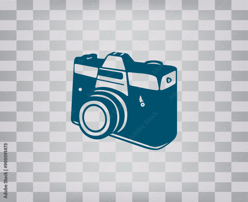 Poster vector illustration on a gray background with a gradient
