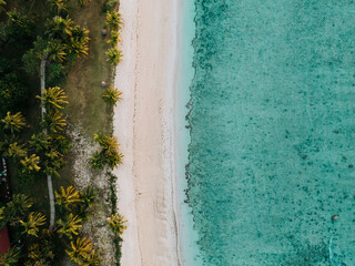 Private tropical beach in Fiji