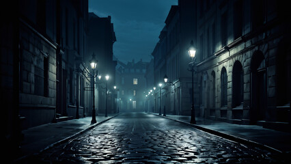 night street in the city