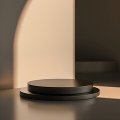 Beautiful Of 3d Realistic Of Empty podium mockup stage realistic for Product Showcase