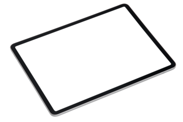 Digital tablet screen mockup png smart tech
