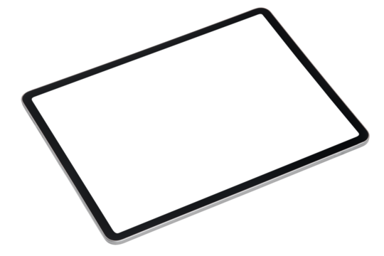 Digital tablet screen mockup png smart tech