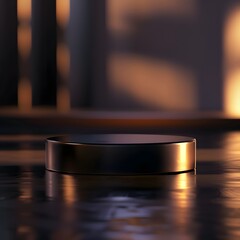 Beautiful Of 3d Realistic Of Empty podium mockup stage realistic for Product Showcase